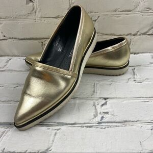 Sixty‎ seven leather metallic flats